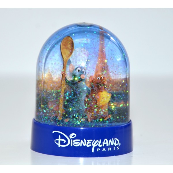 Disneyland Paris Ratatouille Plastic Snow Globe